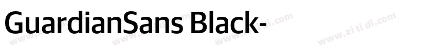 GuardianSans Black字体转换